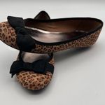 Alfani Leopard Print Ballet Flats Black Bow Womens Cushioned Insole Size 7.5 Photo 4