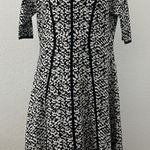 Karl Lagerfeld  A-Line Fit & Flare Sweater Dress Black/White, Sz: M (b34) Photo 0