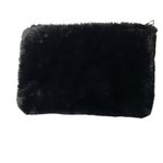 Hat Attack Faux Fur Clutch Blue Black New Photo 1