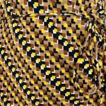 ABS Allen Schwartz  Faux Wrap Dress Graphic Print Blocks Diagonal Brown‎ Medium Photo 10