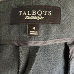 Talbots  Charcoal Straight LegGray Dress Trousers Sz 4 Photo 5