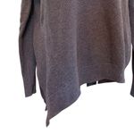 Athleta  Rest Day Asymmetrical Hem Sweater Gray Silk Pima Cotton Blend Womens Med Photo 6