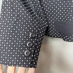 CAbi Polka Dot Jacket Black White Stretch 3/4 Sleeve Jacket Blazer Size 8 Photo 6