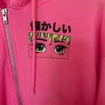 Birch & Stone Anime Eyes Crop Hoodie Pink Size undefined Photo 5