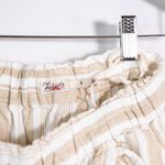 Faherty Monterey Linen Pants In Natural Bombay Stripe Print Straight Leg Trouser Photo 1