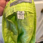 Horny Toad Women's 100% Linen Bright Green Casual Shorts Size 14 Resortwear Photo 6