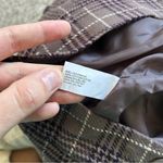 🦋 GAP Factory Mauve Plaid Mini Skirt Office Preppy School Girl Size 14 Purple Photo 2