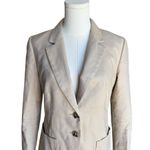 J.Crew - Refined Linen Beige Suit Blazer Jacket Sz 4 Photo 2