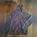 Nike  dri fit deep plum zip up size small women's.  Green details Photo 0