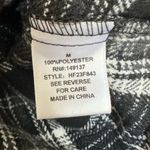 TALULAH  Cropped Thick Flannel Black White Medium Photo 3