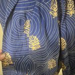 Rara Avis By Iris Apfel Blue Jacket All Over Embroidery Sashiko Wearable Art XL Photo 3