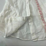 Theory  Marandel White Lawn Shirt Long Button Down size p Photo 11