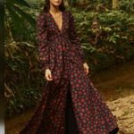 Agua Bendita Frambuesa Erizos Linen maxi dress Size Small Photo 2