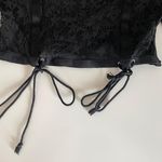 Nasty Gal lace black longsleeve crop top Photo 5