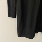 Akris Punto Black Tan Blue Striped Long Cardigan Sweater 100% Wool Women size 6 Photo 4