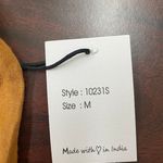 Japna NWT  Mustard Colored Cropped Tank Top Size Medium Photo 3