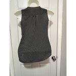 Banana Republic  Women’s Size 10 Black White Polka Dot Sleeveless Blouse Chic EUC Photo 1
