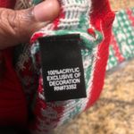 CRAZY FUN LLAMA CHRISTMAS SWEATER Women XL Bells Winter‎ Scarf Hat Ugly Sweater Green Photo 5