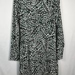 Susana Monaco Green & Black Tile Dot Print Fitted Business Casual Dress Medium M Photo 4