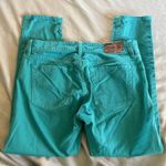 Ralph Lauren  Mid-Rise Straight Ankle Crop Jeans Women's 5-Pocket Style 30 Green Photo 4