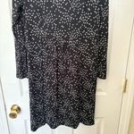 J. Jill‎ Wearever Collection Small Jersey Knit Comfort Black White Mid Dress Photo 4