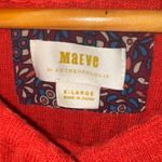 Anthropologie Maeve Womens Sweater Winterscape Cowl Neck Peplum XL Orange Photo 3