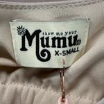 Show Me Your Mumu ‎ Caitlin Ruffle Maxi Dress XS Champagne Bridesmaid Wedding Photo 2