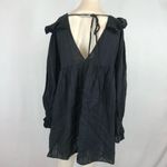 Urban Outfitters Black Pepper Ruffle Bib Babydoll Peasant Mini Dress Photo 6