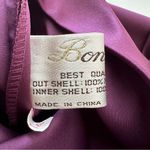 Bonny Purple Short Sleeve Ruched Waist Formal Cocktail Party Maxi Dress Size 14 Photo 9