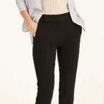J.Crew  Cameron High Rise Flat Straight Leg Stretch Trouser Pockets 12 Black Photo 0