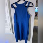 Guess  Women's Blue Caged Scuba Bodycon Dress Photo 3