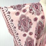 Burnout Bandana Print Kimono Coverup Pink Western Festival Rave Burnout Bohemian Size undefined Photo 3