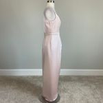 XScape  Satin Sleeveless Tulip Long Column Evening Gown Pink Size 8 Formal Dress Photo 2