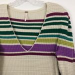 Free People  Gidget Stripe Sweater Mini Dress Size Small Photo 3