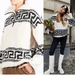 Isabel Marant  Etoile Garner Half Zip  Printed Pullover Long Sleeve Jacket Sz 34 Photo 3