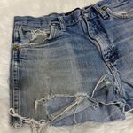 Wrangler Vintage style  cut off denim shorts medium wash Photo 3