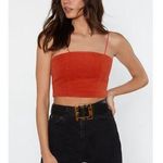 Momokrom NWT  Courduroy rust crop top size 10 Photo 0