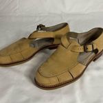 Eddie Bauer Womens size 8 Tan Leather Suede Buckle Flat Sandal Gorp Closed Toe Photo 7