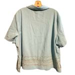 Vintage Napa Valley Woman Embroidered Shirt Blue Size 2X Photo 3
