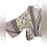 Mystree  Floral V-Neck Bohemian Women's Top Photo 2