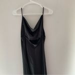 Princess Polly  Black Maxi Satin Cowl Neck Dress Photo 1