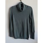 Ann Taylor LOFT Women’s Sage Cowl Neck Metal Cuff Buttons Long Sleeve Sweater Top Size S Photo 2