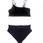 Old Navy  Pucker Convertible One Strap Bandeau Bikini Two Piece Black Size XL/XXL Photo 1