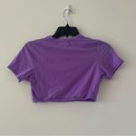 SKIMS Fits Everybody Super Cropped T-Shirt in Ultra Violet Size M Photo 2