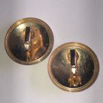 Elegant Vintage Multicolor Retro Boho Metallic Shimmer Swirl Earrings Green Photo 3