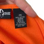 Holiday Editions Halloween Tee Size 2X NWT holiday party witch cat fall sparkle Orange Photo 5