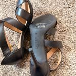 NWOT Lauren Ralph Lauren Gisella Burnished Black Leather Strappy Heel Sandals 8 Photo 5