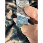 Nation Ltd Terrin Snap Tie Dye T-Shirt Tee Peach Black XS Short Sleeve Snaps Photo 8