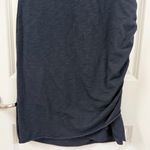 Wasabi + Mint  black, short-sleeved, ruched t-shirt dress Photo 4