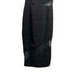 Jay Godfrey Black Sheer Mesh Panel Sleeveless Sheath Midi Dress Size 00 Photo 5